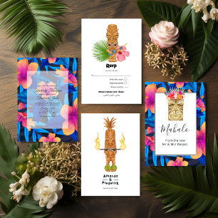 Tropical Summer Floral Thank You Card
