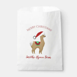 Alpaca Christmas Round Ceramic Ornament