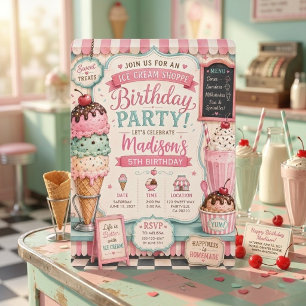 Pastel Ice Cream Birthday Party Sweet Paper Cups