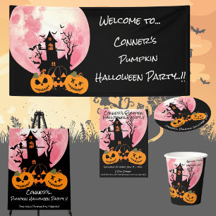 Kids Pumpkin Halloween Party Favour Bags
