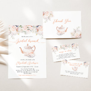 Rose Garden Tea Party Bridal Shower Favour Tags