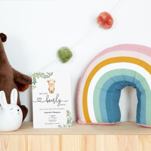 We can bearly wait baby shower invitation