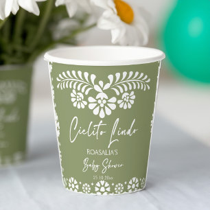 Cielito lindo sage green baby shower favours favour box