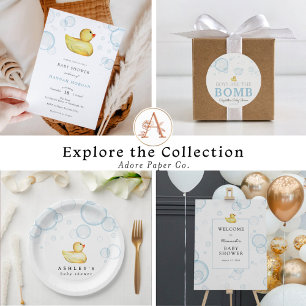 Rubber Duck Baby Shower by Mail invitation