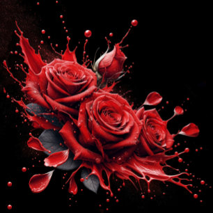 Roses in Bloom - Elegant Birthday Napkin