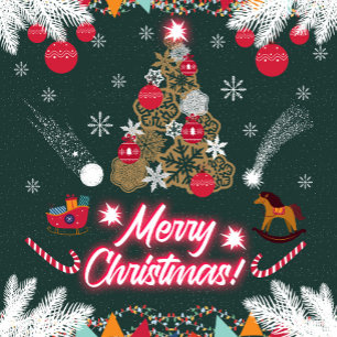 Evergreen Joy of Christmas Ceramic Tree Decoration