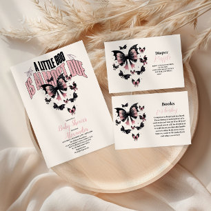 Gothic Pink Halloween Baby Shower Napkin