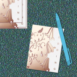 BLUEBELLS & BUTTERFLIES Foil Wedding Invitation