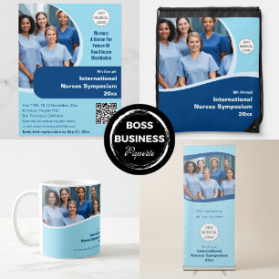 Nurse Technician Caregiver Medical Conference Retractable Banner
