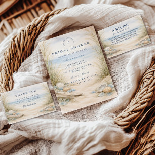 Soft Ocean Blue Bridal Shower Napkin