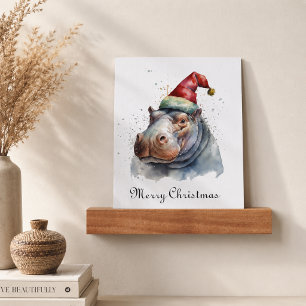 Santa's Little Hippo, custom Tote Bag