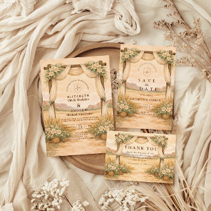 Western Desert Arch Wedding Invitation