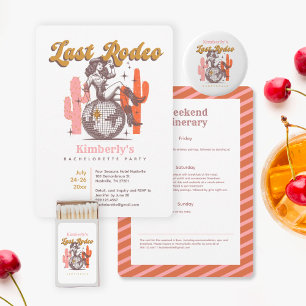 Cowgirl Last Rodeo Bachelorette Weekend Party Invitation