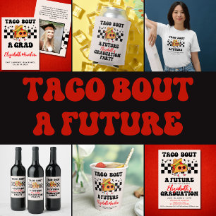 Retro Taco Bout A Graduation Fiesta Graduation Invitation