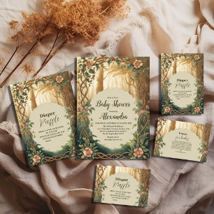 Enchanted Forest  Raffle Diapper Enclosure Card