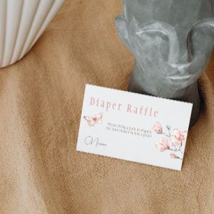 Modern Magnolia Blush Pink Butterfly Baby Shower