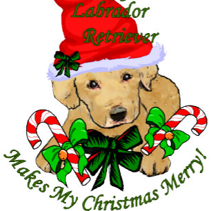 Yellow Labrador Retriever Christmas Gifts Holiday Card