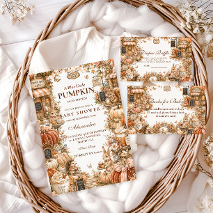 Cosy Pumpkin Spice Baby Shower Invitation