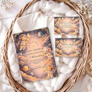 Astronaut Animals Space Baby Shower Napkin