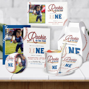 Rookie of the Year Baseball 1st Birthday Party Paper Cups