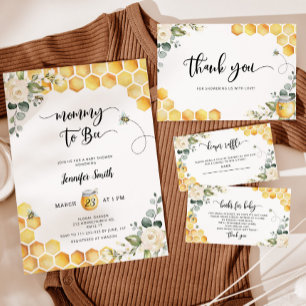 Bumble bee Who knows mummy best baby shower game