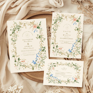 Greenery Woodland Fern Wedding Thank You Card