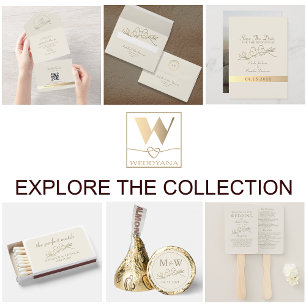 Romantic Gold Wedding Place Card