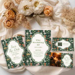 Vintage Wedding Invitation William Morris