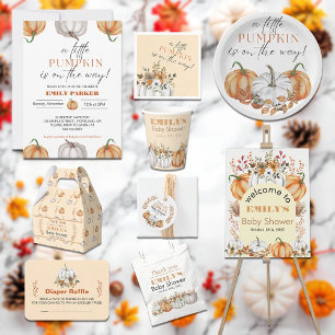 A Little Pumpkin is on the Way Baby Shower Invitation