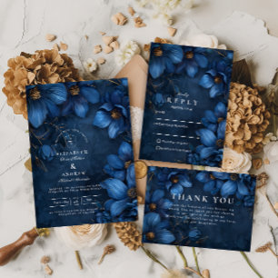 Midnight Copper Garden Wedding Save The Date