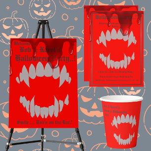 Vampire Bite Halloween Party Invitation