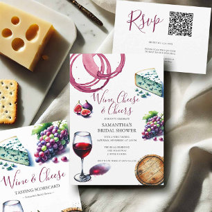 Wine Tasting Bridal Shower Invitation