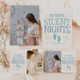 Photo Custom Christmas Pregnancy Announcement