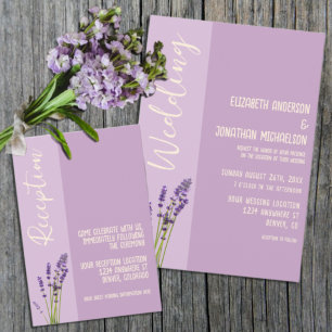 Lavender Love Wedding Invitation
