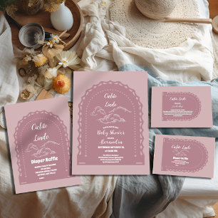 Cute Pink Mexican Cielito Lindo  Books for Baby Enclosure Card
