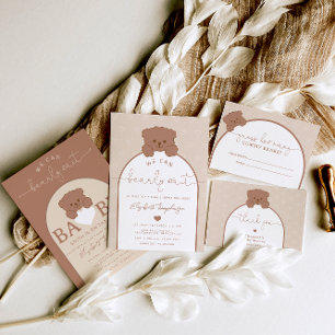 Teddy Bear Gender Neutral Baby Shower Invitation