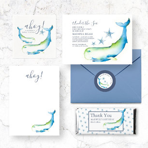Under The Sea 3rd Birthday Party Invitation