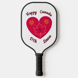Happy Canada D'Eh Heart, Frog, Maple Leaves Key Ring