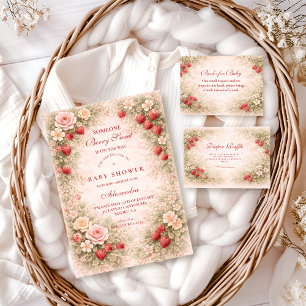 Sweet Strawberry Garden Invitation