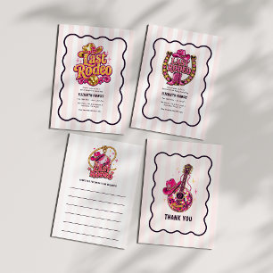 Last Rodeo Disco Cowgirl Bachelorette Advice Card