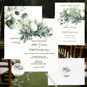 Soft Floral Greenery Congratulations Wedding  Banner