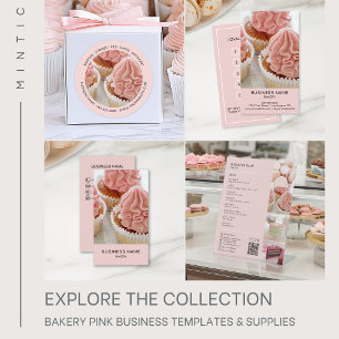 Bakery Photo Social Media Icons Price List Flyer