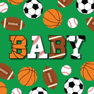 Sports Baby Shower Co-ed Theme Invitation