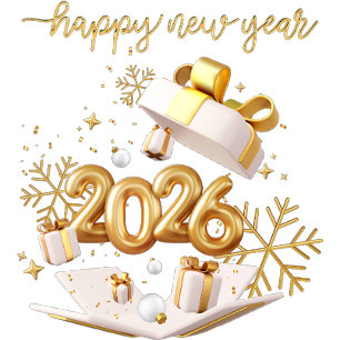 Happy new year paper plate