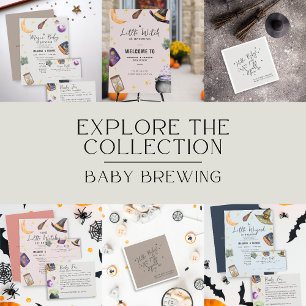 Wizard Halloween Boy Book Request Baby Shower Enclosure Card