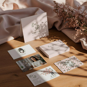 Floral Monogram Crest Logo Brand Gift Certificate