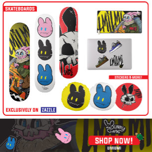 Bunny Mascot Skateboard