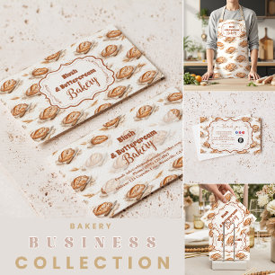 Vintage Buttercream Bakery Business Card