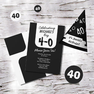 Celebrating 40th Birthday Invitation