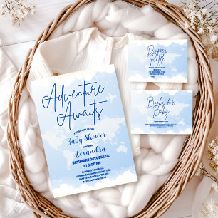 Adventure Awaits Gender Neutral Diapper Raffle Enclosure Card